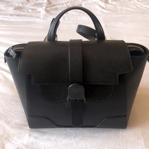 Senreve Midi Maestra in Pebbled Noir